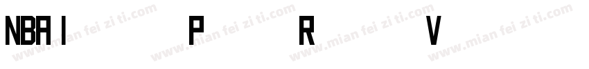 NBA Indiana Pacers Regular Version字体转换